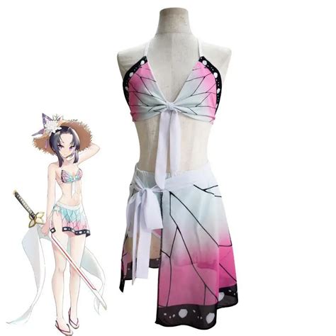 Girl Swimsuit Anime Cosplay Costumes Demon Slayer Cos Kochou Shinobu