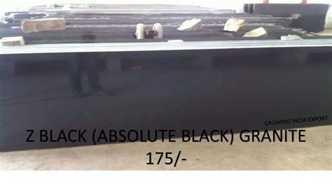 Polished Rajasthan Z Black Granite Slab Thickness 15 20 Mm At Rs 175