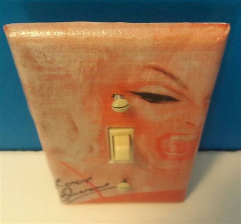 Handmade Decoupaged Divine Light Switchplate Cover Divine Pink