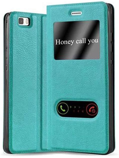 Cadorabo Etui Do Huawei P8 Lite 2015 W Miętowy Turkus Pokrowiec Etui