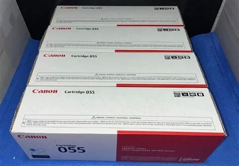 Genuine Canon 055 Toner Cartridge Lbp660c Series Cyan Yellow Mag Black