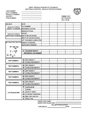 Fillable Online Transportation Wv West Virginia Department Of