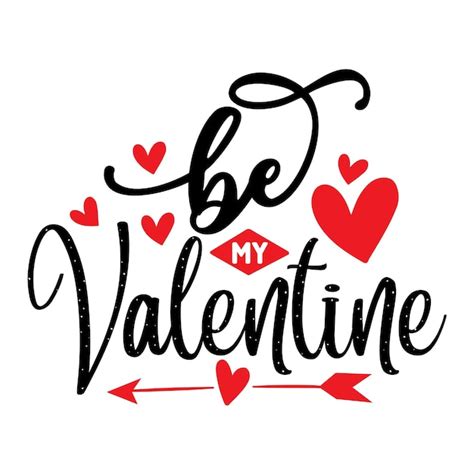 Conception Svg De La Saint Valentin Vecteur Premium