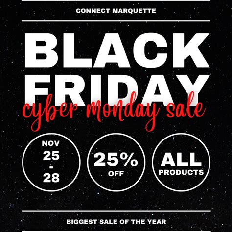 2022 Black Friday And Cyber Monday Sale Coming Soon Connect Marquette