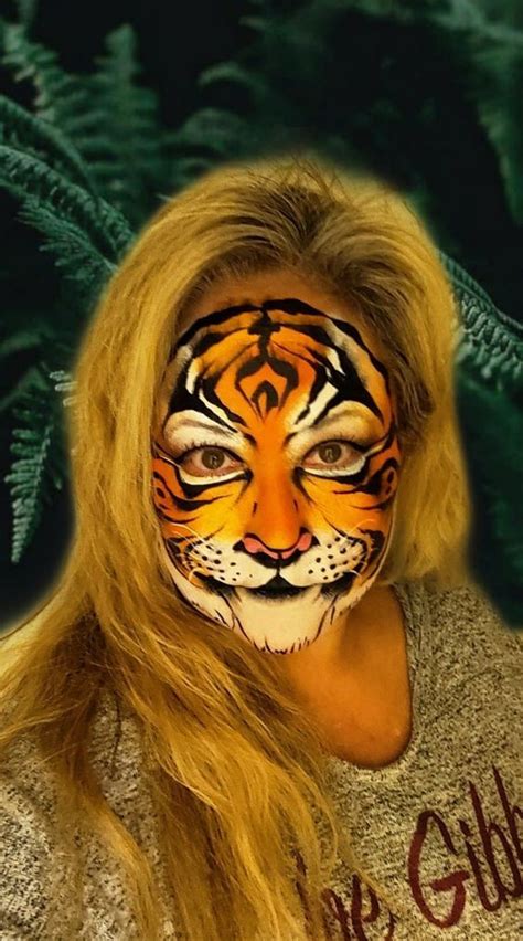 Tiger Face Painting Design Ideas | Tiger face paints, Face painting ...