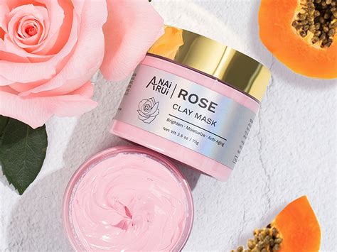 ANAiRUi Masque Visage au Curcuma Masque Argile à la Rose Masque de