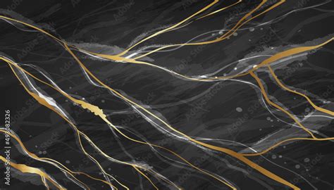 Vetor De Black Marble Texture Vector Background Luxury Minimal