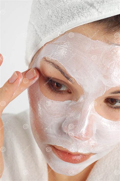 Beauty Mask 19 Stock Photo Image Of Pamper Mask Female 2119042