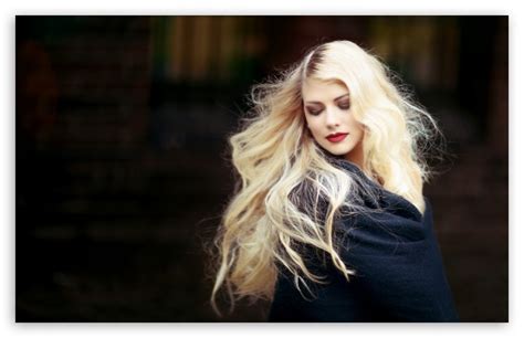 Blonde Girl Portrait K UHD Wallpaper For UltraHD Desktop And TV Widescreen And UltraWide