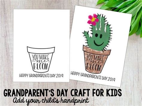 Grandparents Day Craft DIY Handprint Craft Grandparents Day Handprint