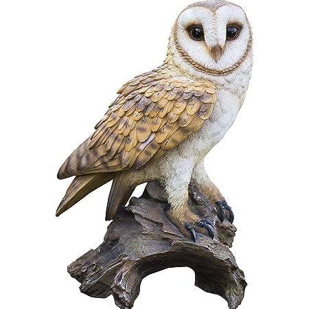 Amazon Hi Line Gift Ltd Eagle Owl On Branch With Wings Out Statue