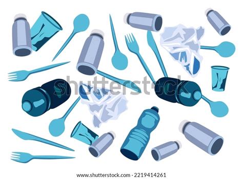 Stop Plastic Pollution Isolated On White Stock Vector (Royalty Free ...