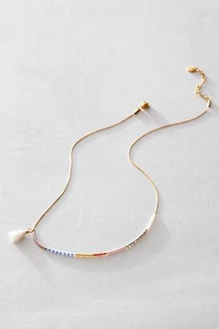 Nude Seed Bead Necklace Free People