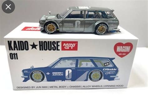 Mini Gt Kaido House Datsun Wagon Blue Chase