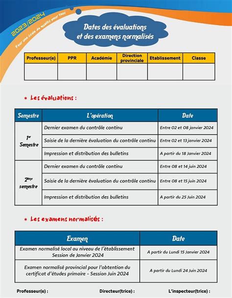 Documents pédagogiques 2023 2024 exemple1 الموقع التربوي Men gov