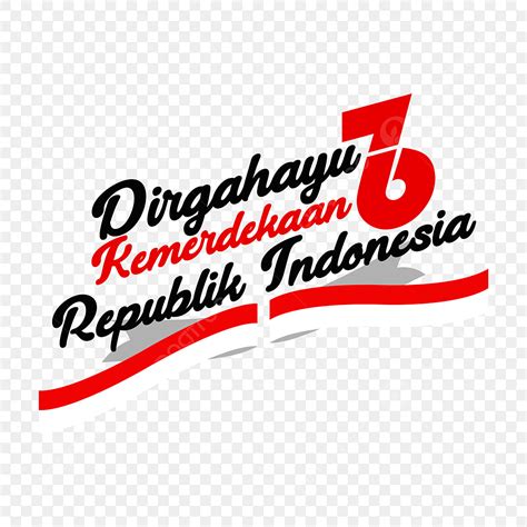 Letras Dirgahayu De Indonesia Merdeka 17 Agustus 1945 PNG Merdeka