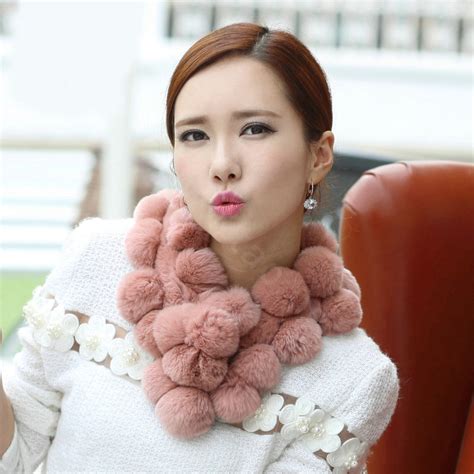 Buy Wholesale The New Rex Rabbit Fur Scarf Women Winter Neck Wrap