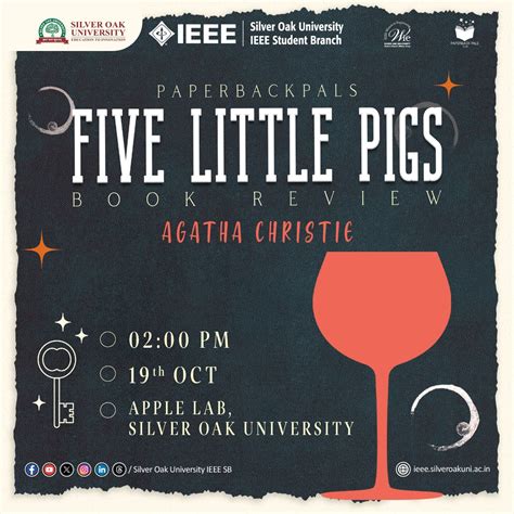 Book Review: “Five Little Pigs” – Silver Oak University IEEE Student Branch