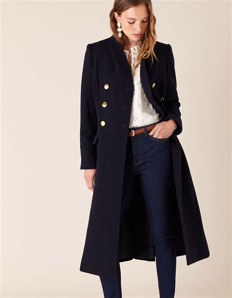 Monsoon - Rosaline Military Coat | Military long coat, Military coat, Coat