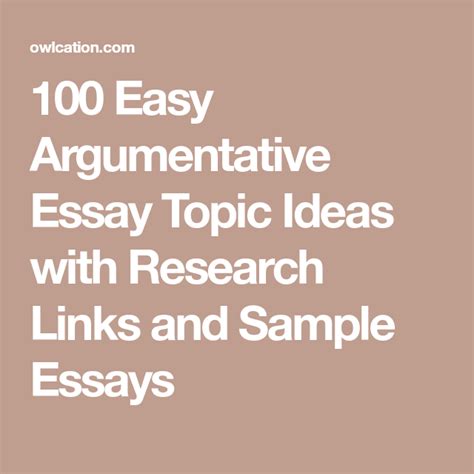 100 Easy Argumentative Essay Topic Ideas Argumentative Essay Topics Essay Topics