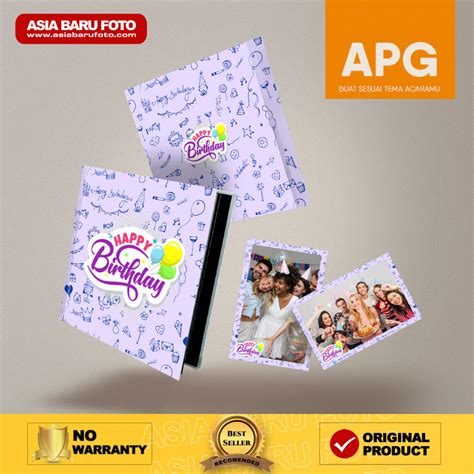 Jual Cetak Foto 4R Album APG Custom Ulang Tahun Shopee Indonesia