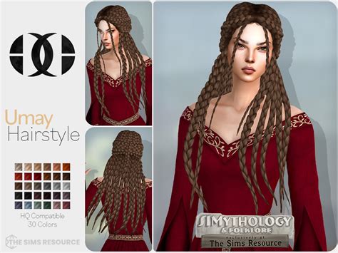 The Sims Resource SIMythology Umay Hairstyle