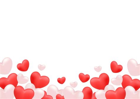 Hearts Border Frame Valentines Day 15276327 PNG