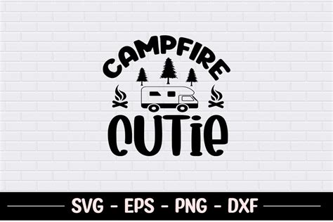 Campfire Cutie Camping Svg Graphic By Robi Graphics · Creative Fabrica