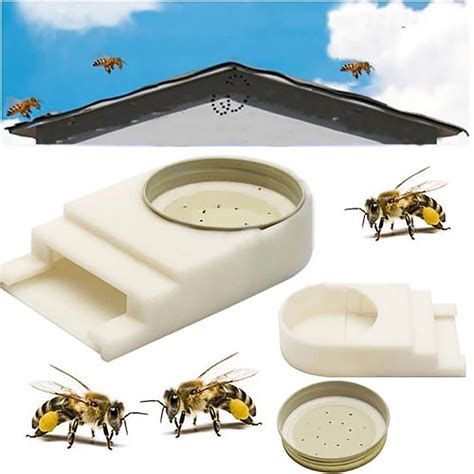 1PC New Portable Plastic Bee Entrance Water Feeder Beehive Honey Bee ...