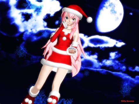 Mmd Megurine Luka Christmas By Kittygemmaspeck On Deviantart