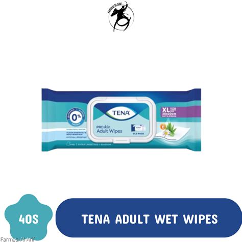 Tena Wet Wipes 40 Pcs New Packaging