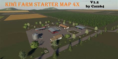 Kiwi Farm Starter Map 4x V12 Map Farming Simulator 2025 Mod Ls 2025 Mod Fs 25 Mod