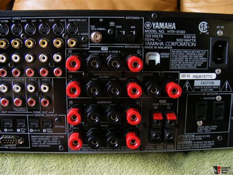 Yamaha Htr Rx V Watts Per Channel Photo Us