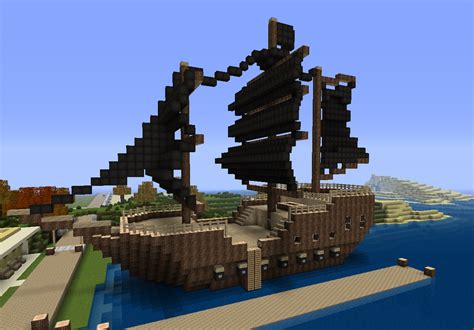 Minecraft Pirate Ship Build Tutorial