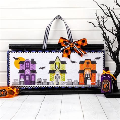 Halloween Town Cross Stitch Halloween Pattern