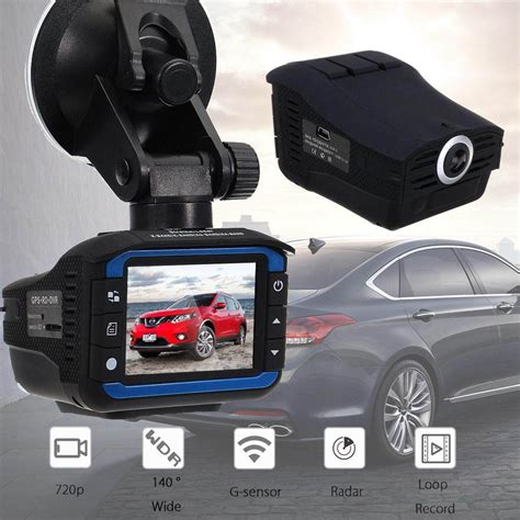 Carro Dvr Russo Voice Laser Radar Detector Gps Tracker Camera Video