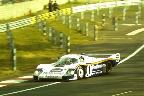 Porsche 956 1 Jacky Ickx Derek Bell In The Esses Le Mans 1983