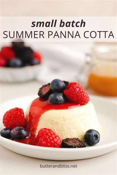 Sweet Corn Panna Cotta With Fresh Berry Sauce Butter And Bliss