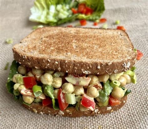 Whole Grain Chickpea Salad Sandwich Grain Foods Foundation