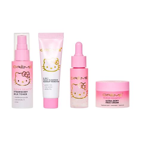 The Crème Shop X Hello Kitty Skincare Essentials Klean Beauty™ 4pc T