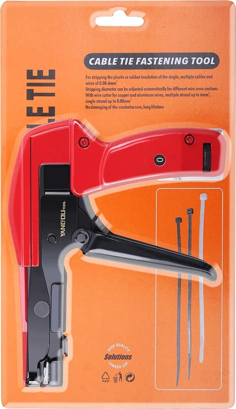 Yangoutool Ergonomic Cable Tie Gun Hand Operated Zip Tie Tool With