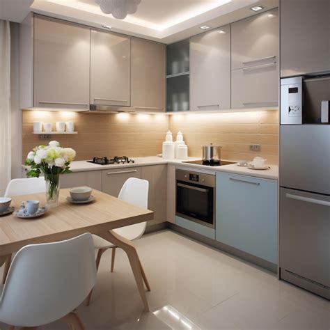Premium Photo | Small kitchen style minimalist
