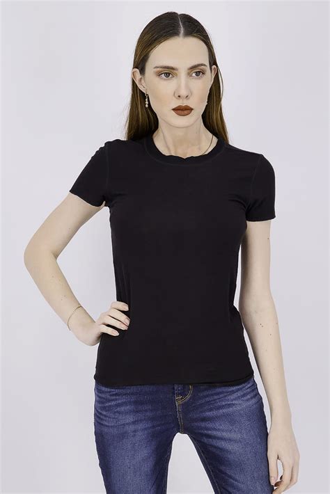 Sinsay Womens Round Neckline Ribbed Pullover Top Black Brands For Less