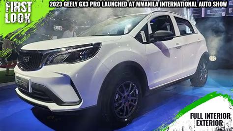 2024 Geely GX3 Pro Subcompact Crossover Launched At 2023 Manila Auto