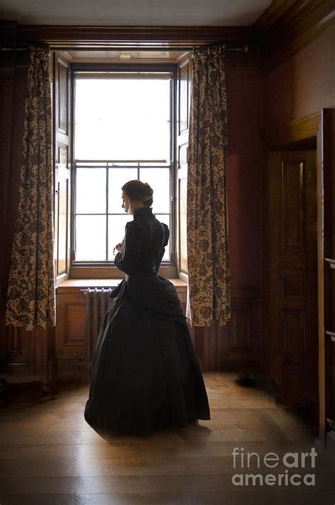 Victorian Woman Alone Before A Sash Window Photograph By Lee Avison