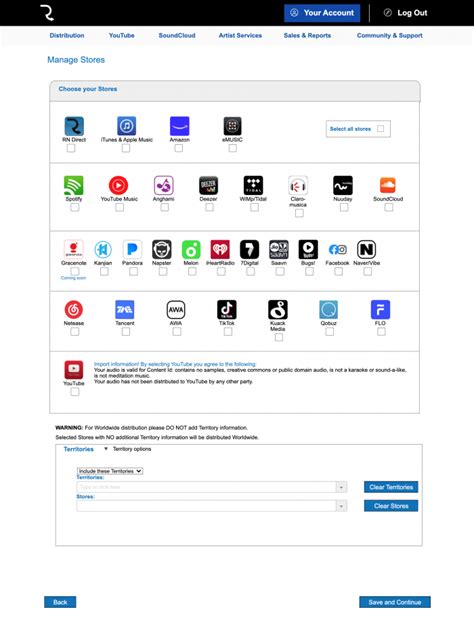 Worldwide Or Regional Distribution You Choose Where To Send Your Music With Routenote