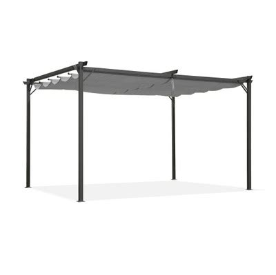 Pergola Tarasowa Ogrodowa Metalowa SPRINT 3x4m Szara 005417