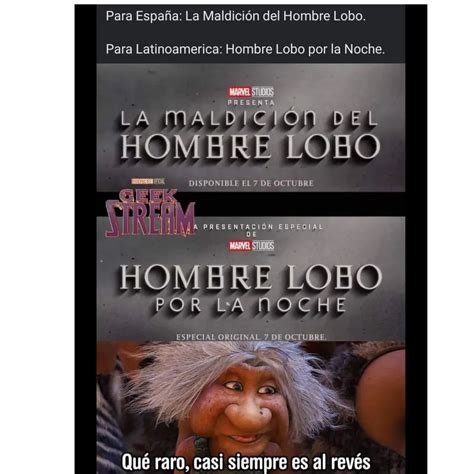 Para España La maldición del hombre lobo Para Latinoamerica Hombre