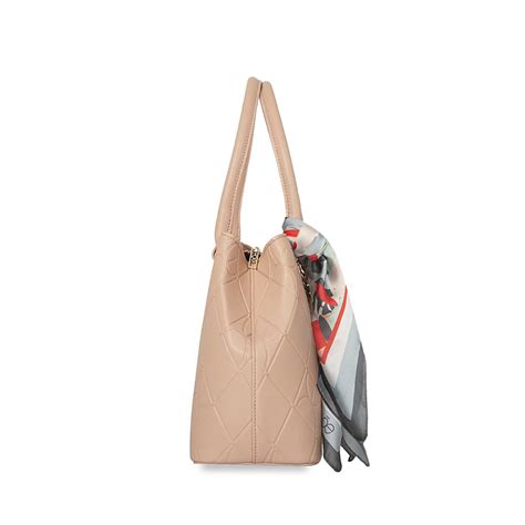 Bolsa Satchel Material Reciclado Color Nude Cloe Factory Store