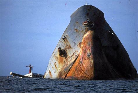 Wreck Of Oil Tanker Amoco Cadiz Off The Coast Of Brittany France